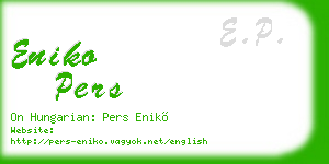 eniko pers business card